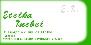 etelka knebel business card